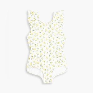 Minnow// Lemon Drop Ruffle One-Piece Swimsuit